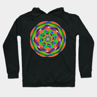 Geometric Carnival Pinwheel Hoodie